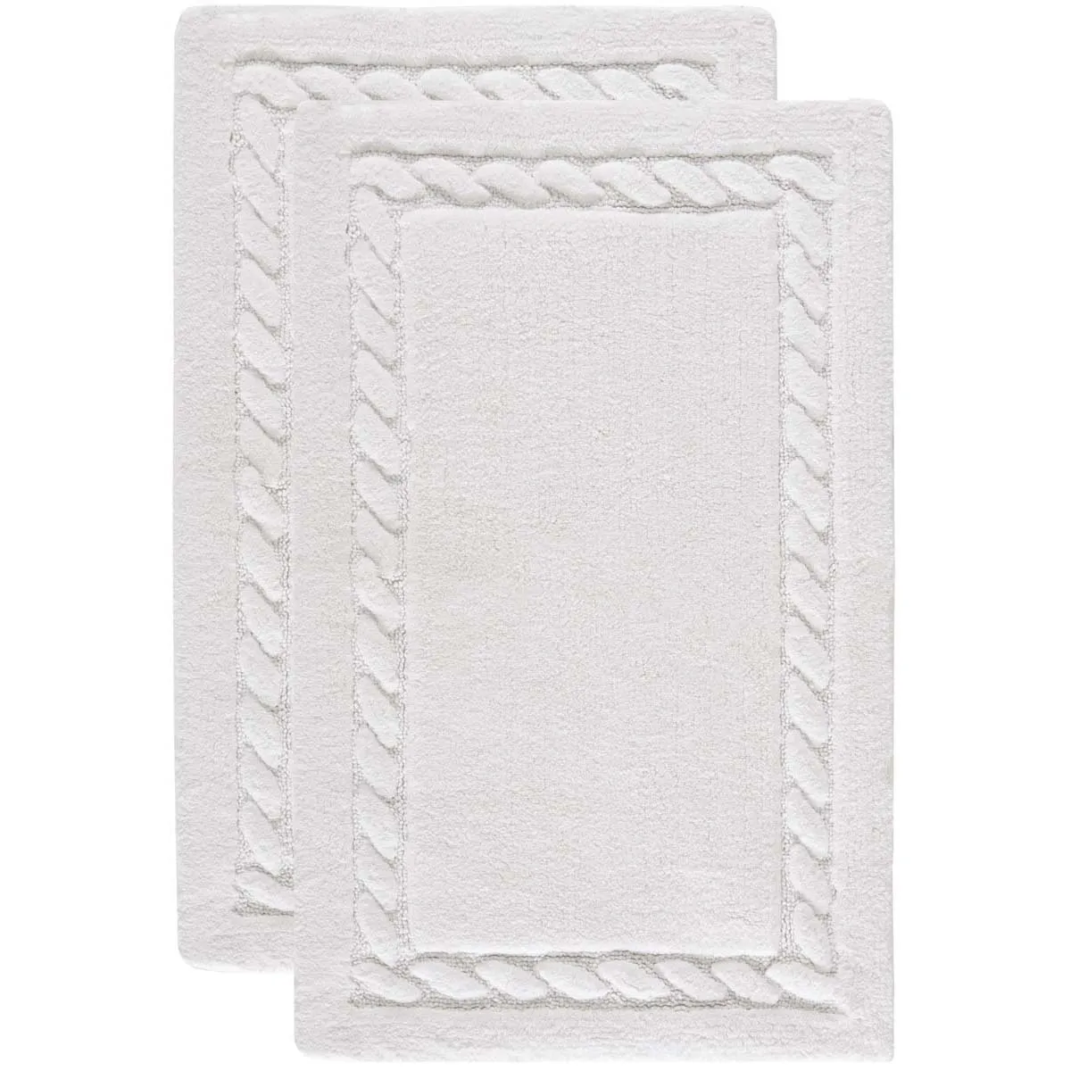 Safavieh Cable Plush Bathmat 640 Rug, PMB640 (Set of 2)