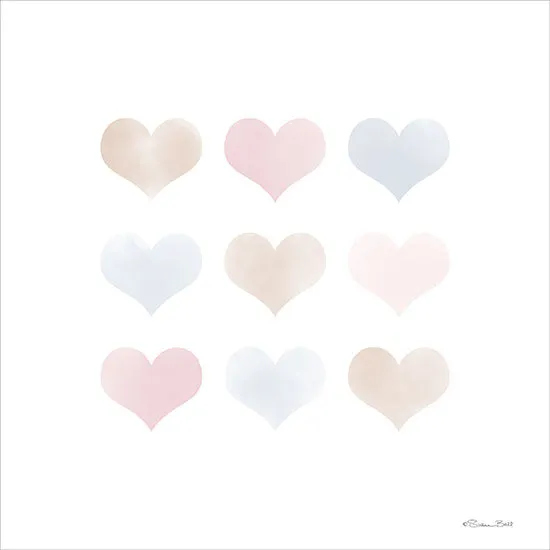 SB1218 - Watercolor Hearts - 12x12