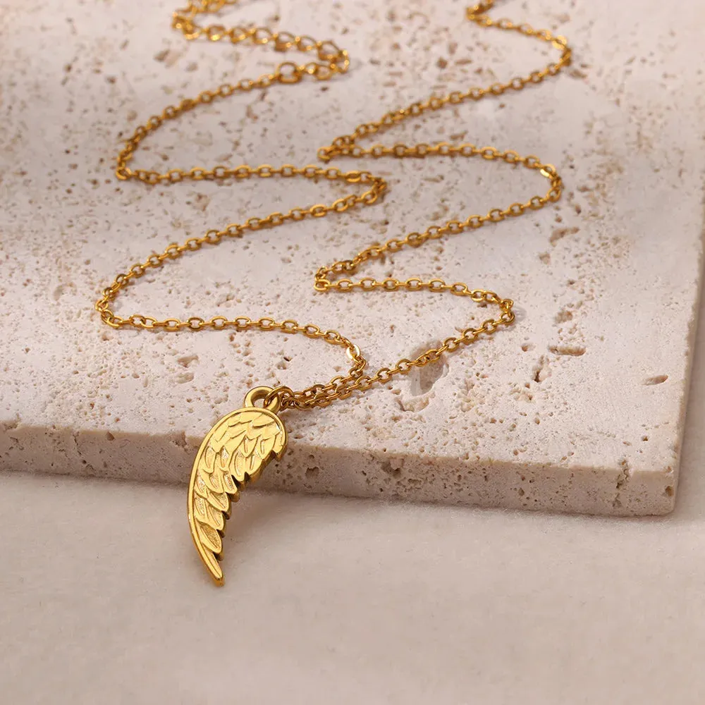 Stainless Steel Geometric Necklace Sunflower Pendant Aesthetic Jewelry
