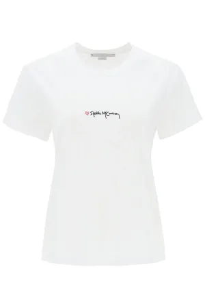 STELLA McCARTNEY t-shirt with embroidered signature