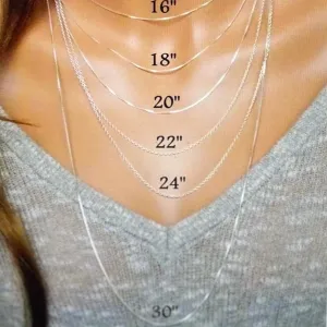 Sterling Silver Curb Chain Necklace 28"