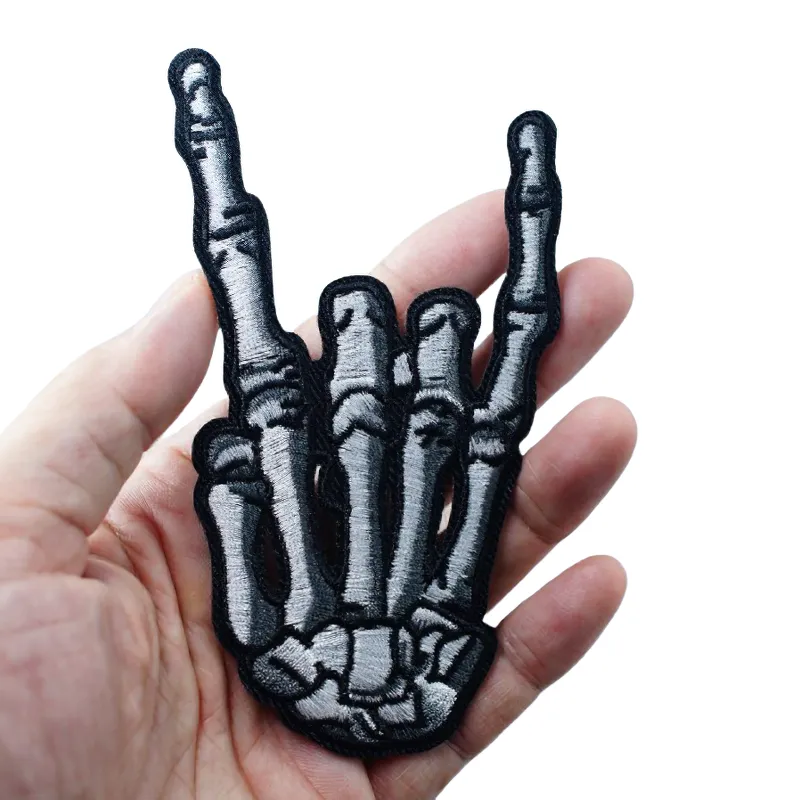The Skeleton Hand Heavy Metal Style Patch For Clothes / Unisex Casual Accessory