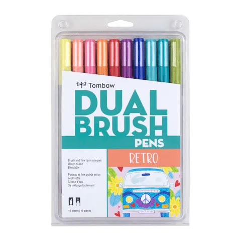Tombow Dual Brush Pen Markers - Set of 10 (Choose Your Pack)