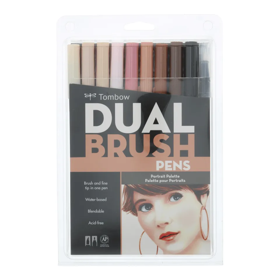 Tombow Dual Brush Pen Markers - Set of 10 (Choose Your Pack)