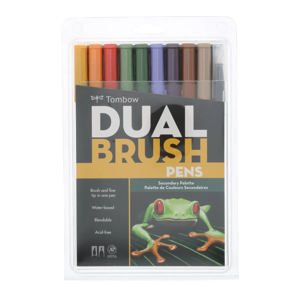 Tombow Dual Brush Pen Markers - Set of 10 (Choose Your Pack)