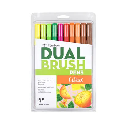 Tombow Dual Brush Pen Markers - Set of 10 (Choose Your Pack)