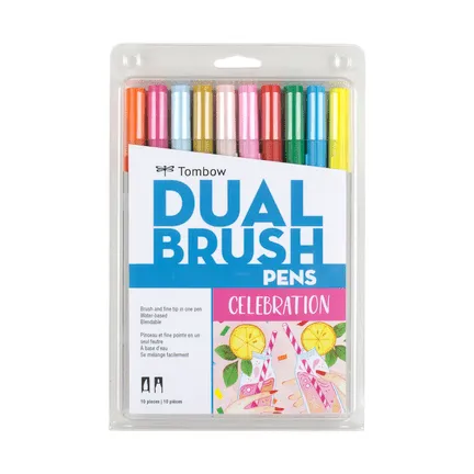 Tombow Dual Brush Pen Markers - Set of 10 (Choose Your Pack)