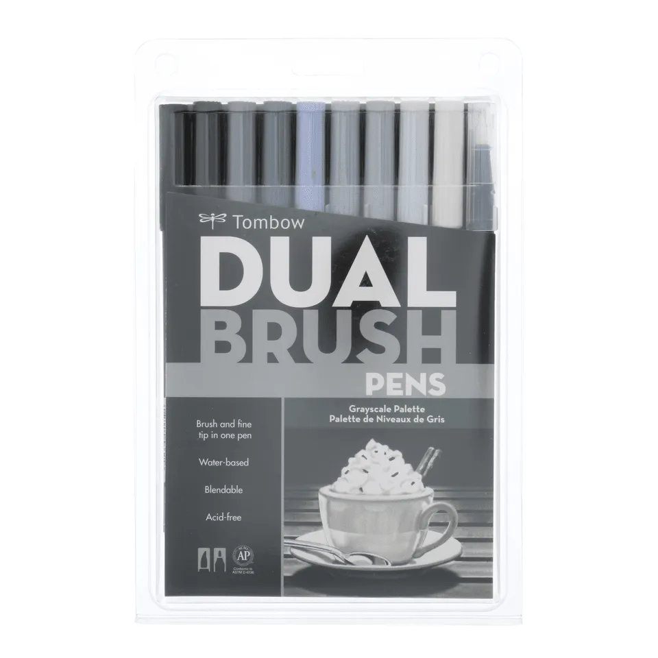 Tombow Dual Brush Pen Markers - Set of 10 (Choose Your Pack)