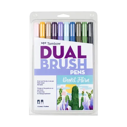 Tombow Dual Brush Pen Markers - Set of 10 (Choose Your Pack)