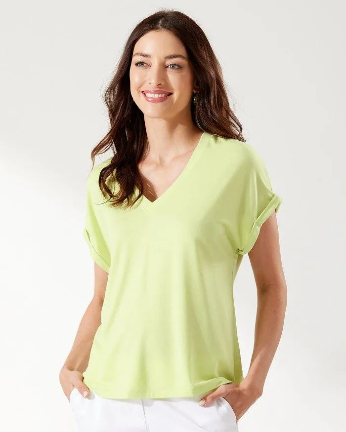 TOMMY BAHAMA KAUAI JERSEY VNECK TEE