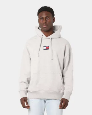Tommy Jeans Tommy Badge Hoodie Light Grey Heather