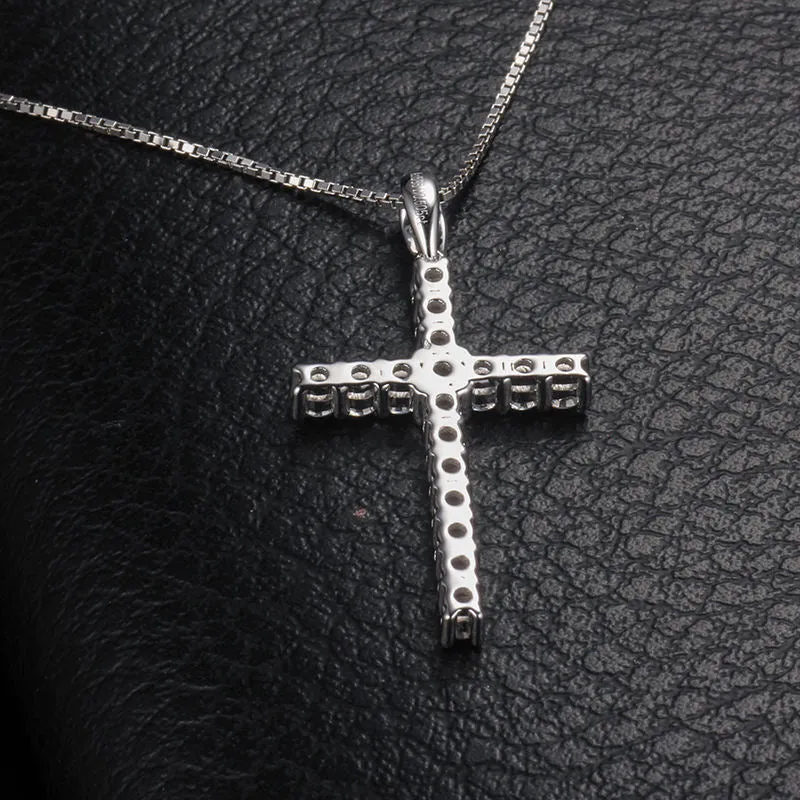 UltraLux™ Divine Brilliance Cross Pendant White Gold