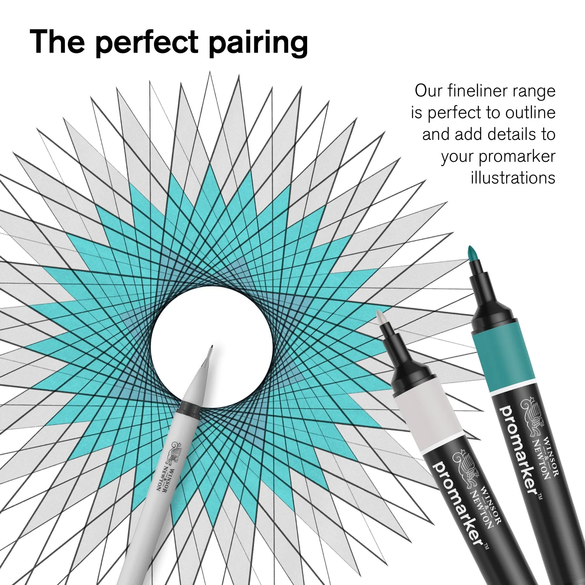Winsor & Newton Promarker Brush Set of 6 Rich Tones