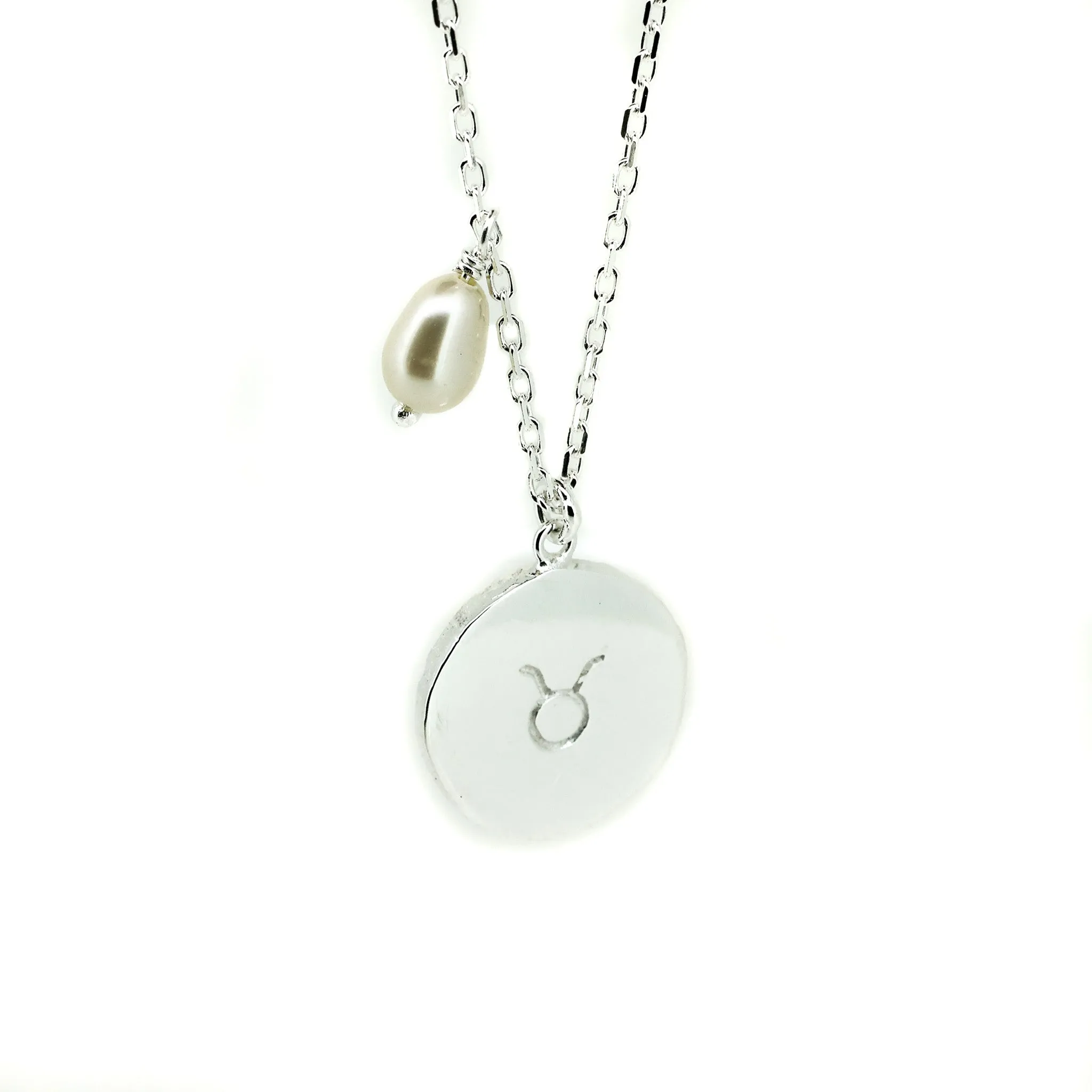 Zodiac Necklace Taurus Silver