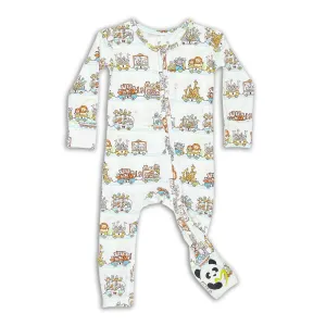 Zoo Train Bamboo Convertible Footie Zoo Train Bamboo Convertible Footie